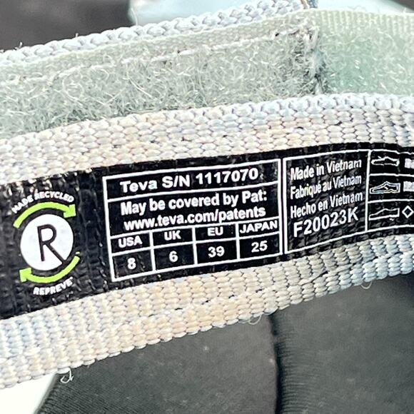 Teva Jadito Universal Sandals Light Blue Gray Platform 1117070 Women's Size 8 - Picture 8 of 9